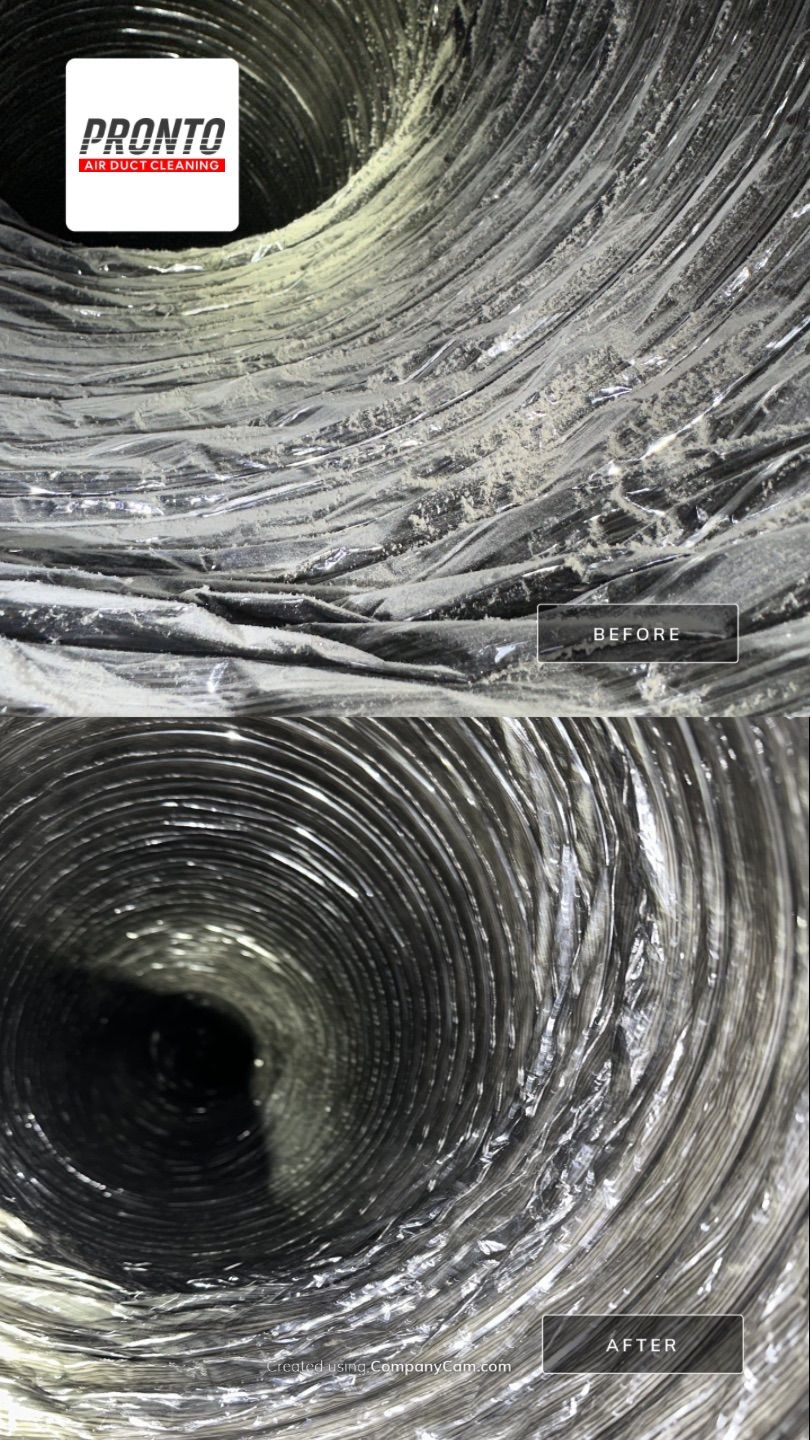 Air duct cleaning using Hypervac by Pronto Air Duct Cleaning