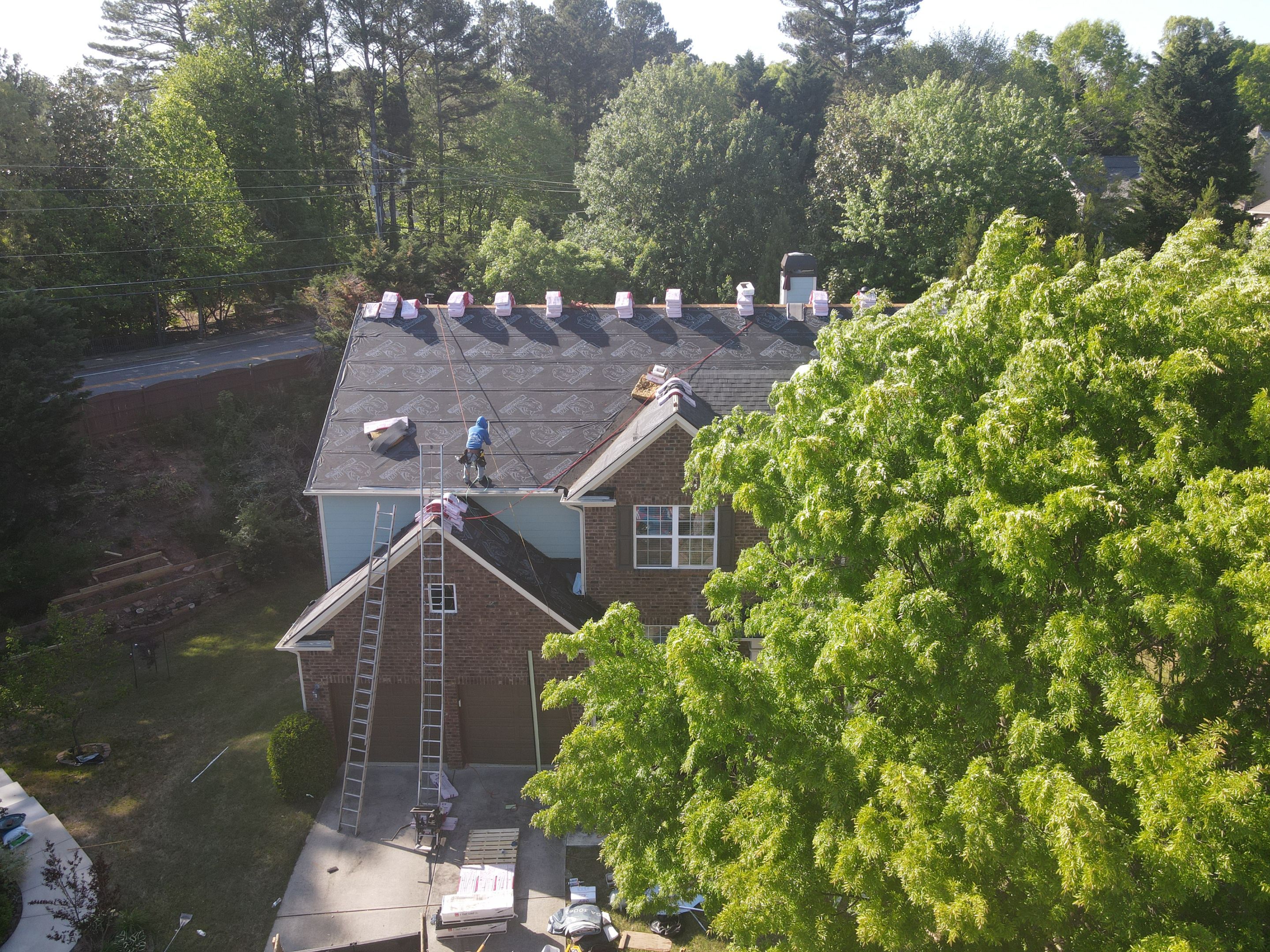Residential Roofing Installation using Owens Corning Onyx Black by Inspector Roofing and Restoration