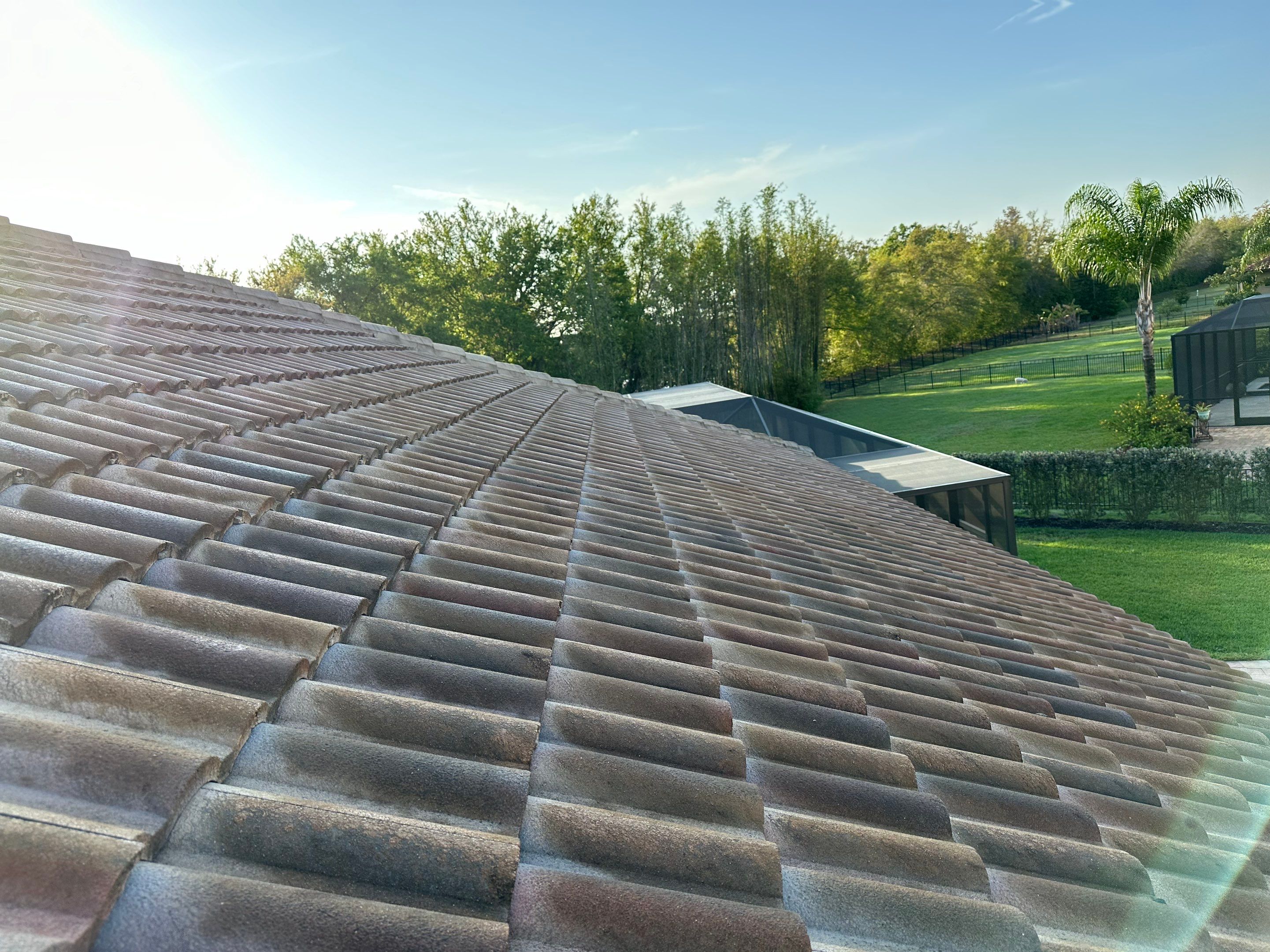 Concrete Tile Roof Cleaning in Winding River Community, Bradenton, FL | Sunshine AquaWash by Sunshine AquaWash