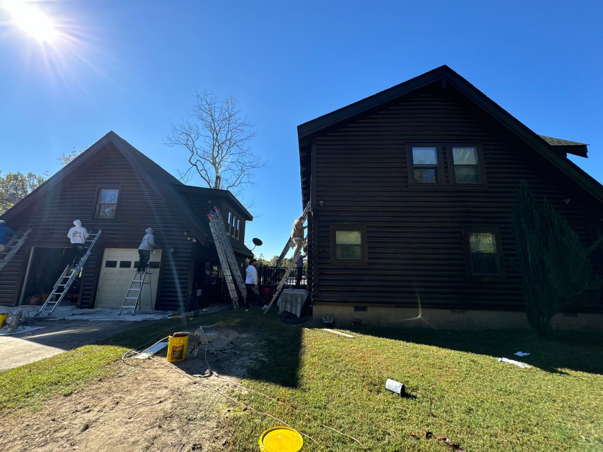 Smithfield Log Cabin by AKK Painting LLC