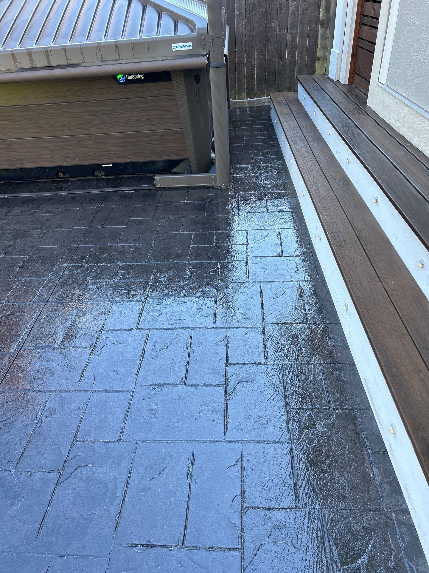 Stamped Concrete Driveway with Sealed Finish | Everett  by Jireh Asphalt & Concrete Inc 