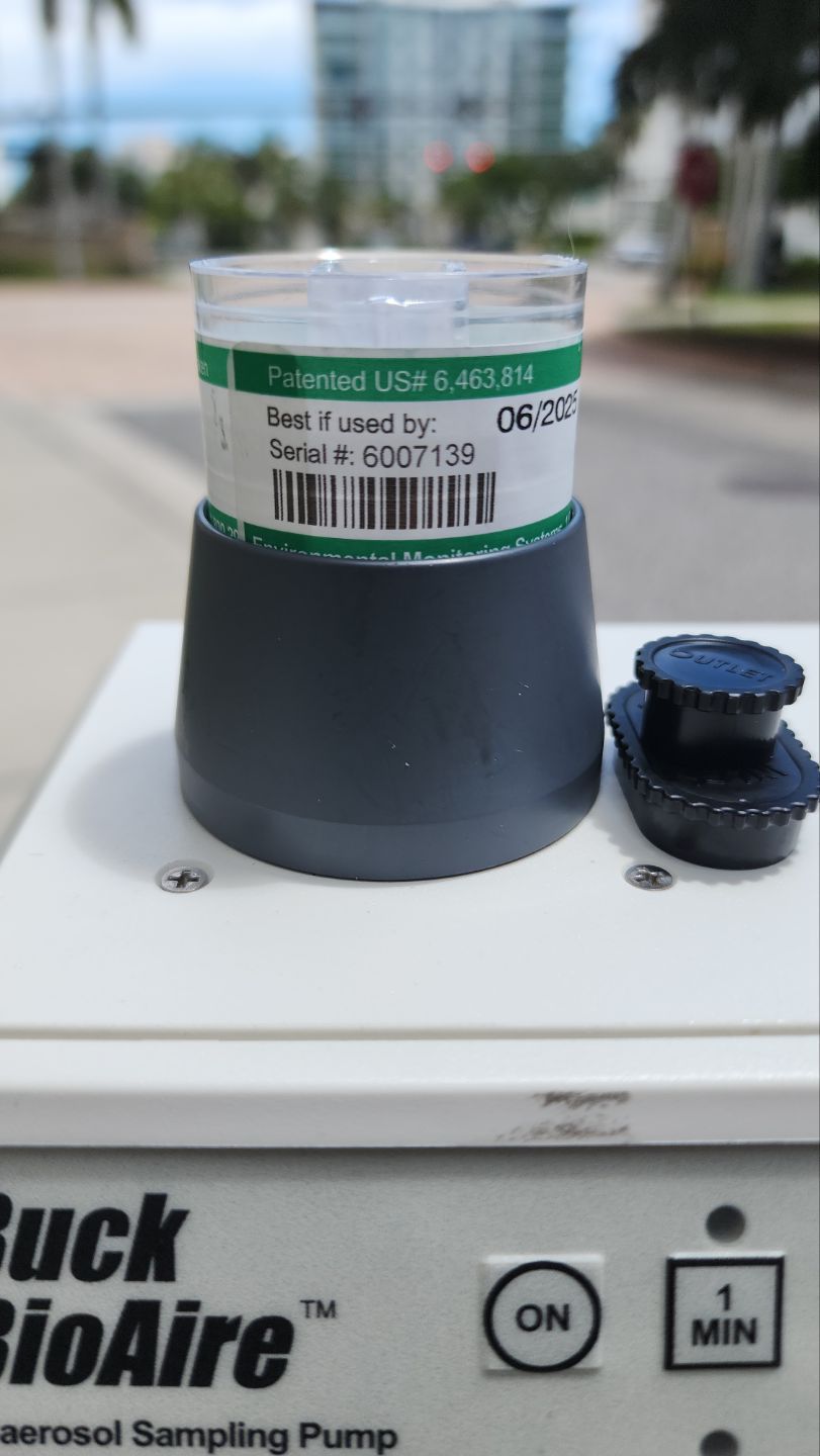 Performing testing for visible mold growth inside a condo on the water. by Building performance Solutions LLC