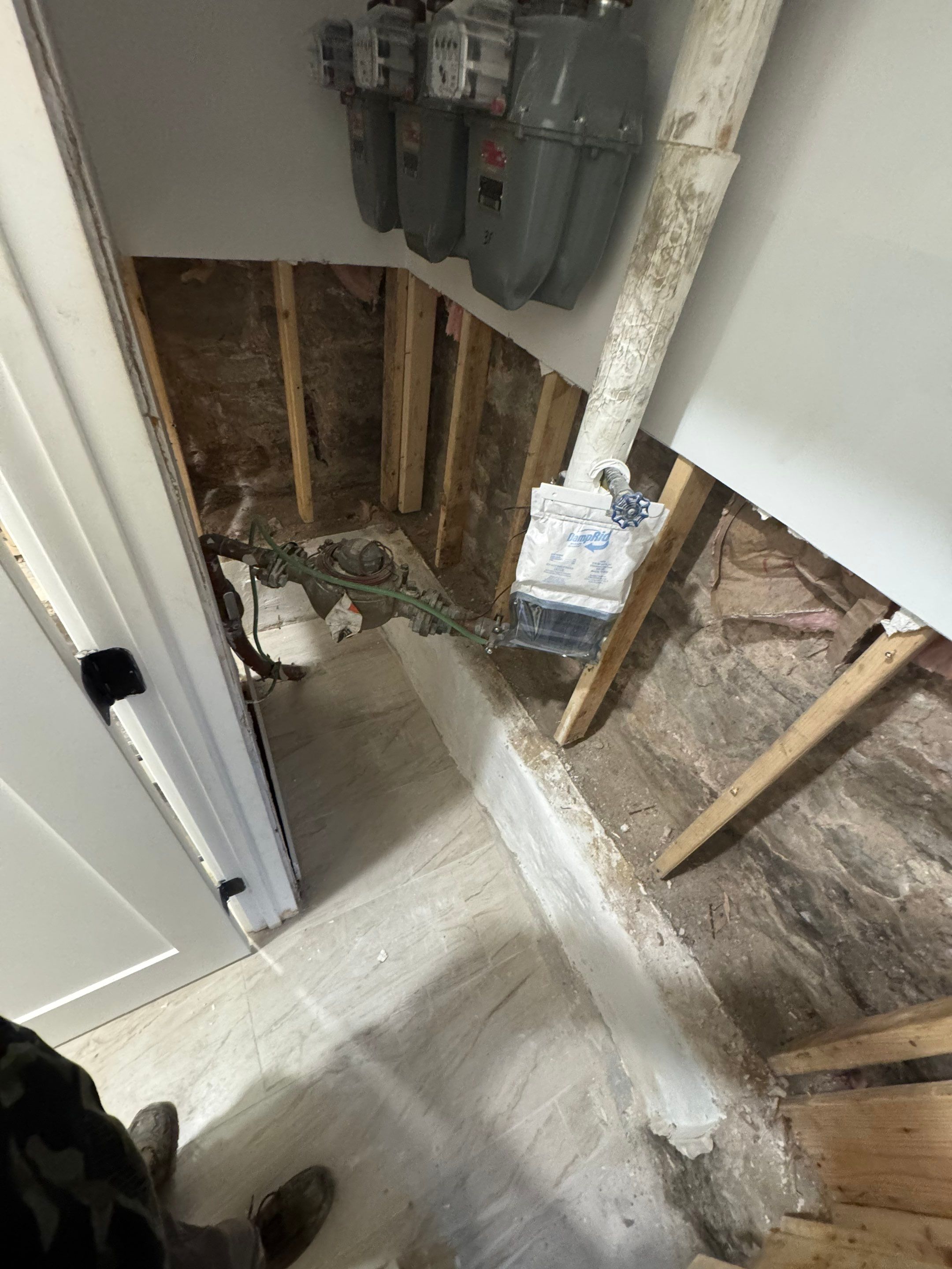 North Side Drain Tile System by Area Wide Waterproofing