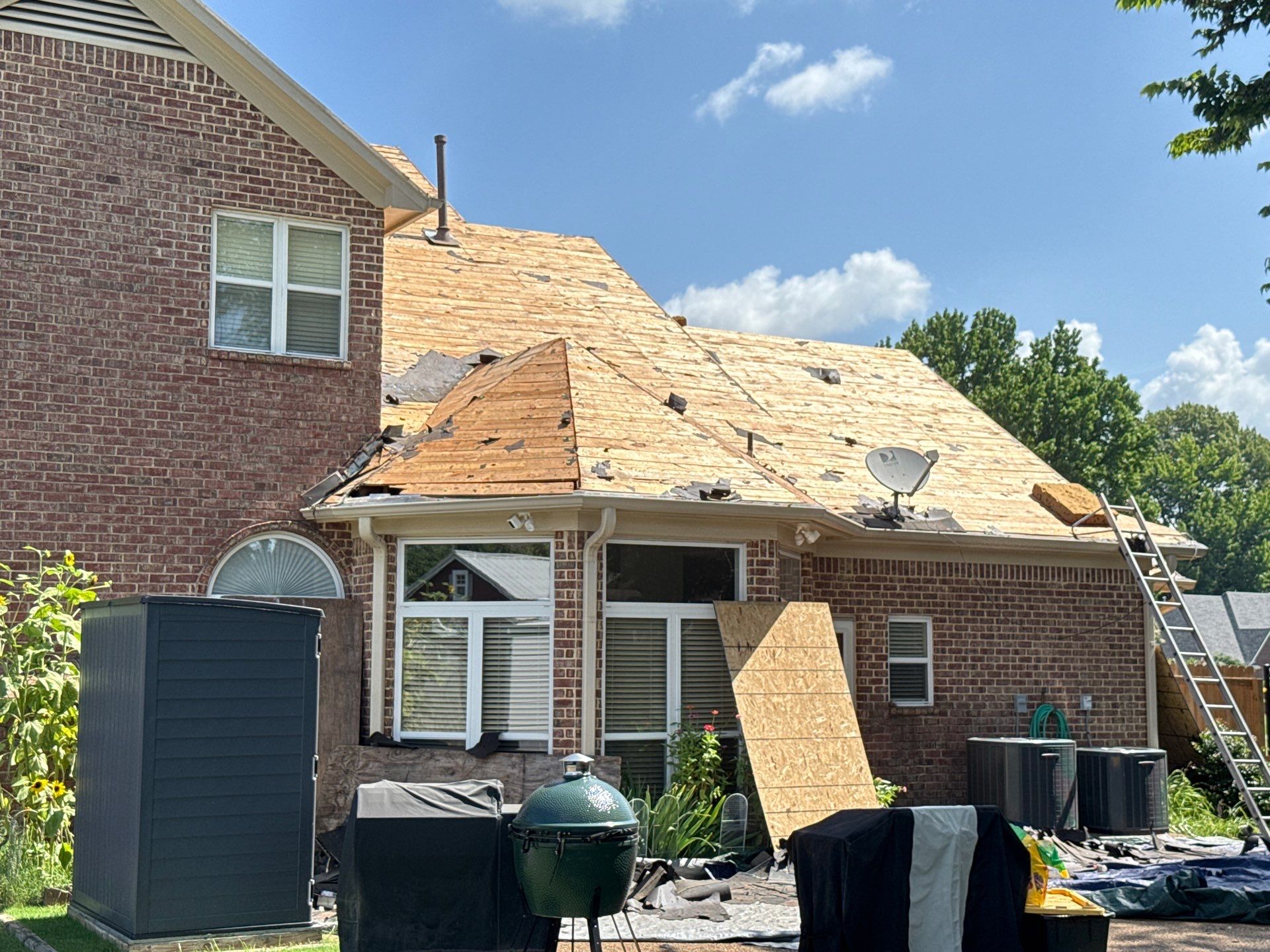 Full Residential Roof Replacement for Southaven Brick Colonial Home by Revival Roofing Services