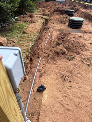 Commercial septic install