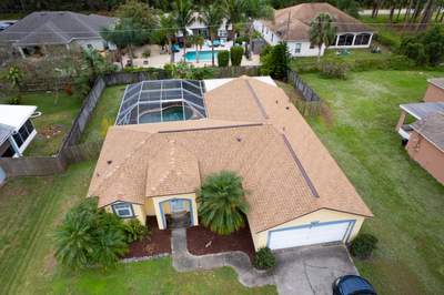 Full Asphalt Shingle Roof Replacement and Decking Repair in Palm Bay