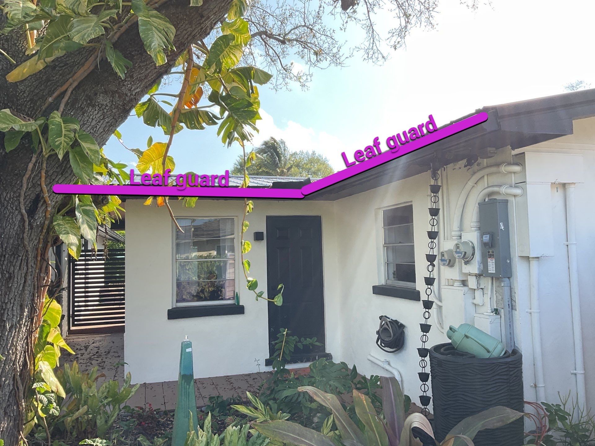 Black Gutter Guard Gutter Installation in Fort Myers FL by Gutter Professors