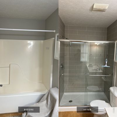 Tub to Shower