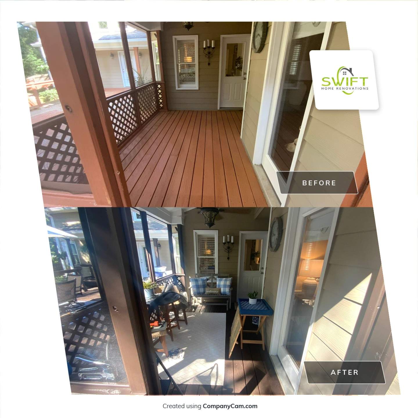 Comprehensive Deck and Screened Porch Staining in Marietta by Swift Home Renovations
