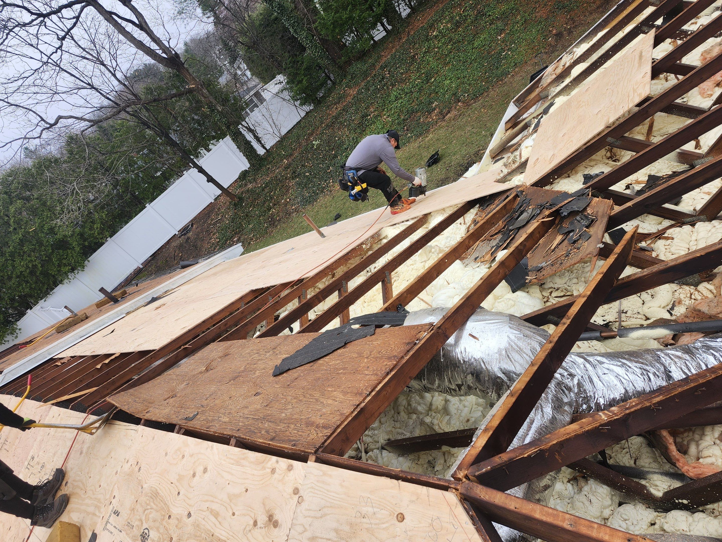 .Full Roof Replacement, Plywood Decking & EPDM System in Peabody by Mighty Dog Roofing of Greater Middlesex County