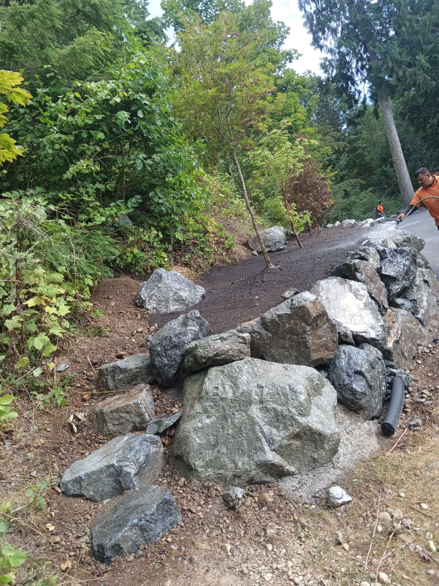 Jim | Rockery Wall, Landscaping, Road Repair & Sealcoating by Jireh Asphalt & Concrete Inc 