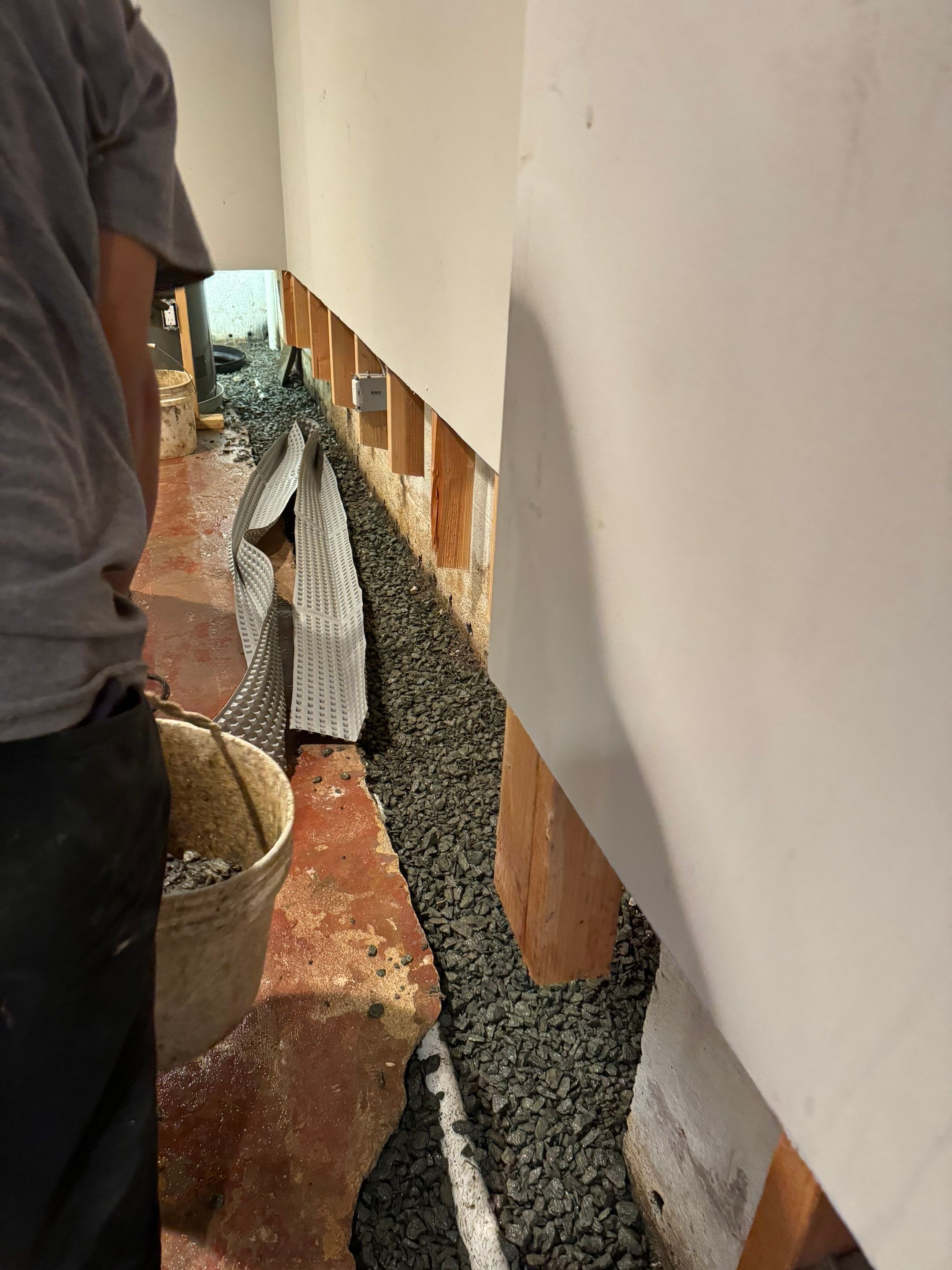 Interior French Drain Livingston NJ by Pure Service Pro, LLC 