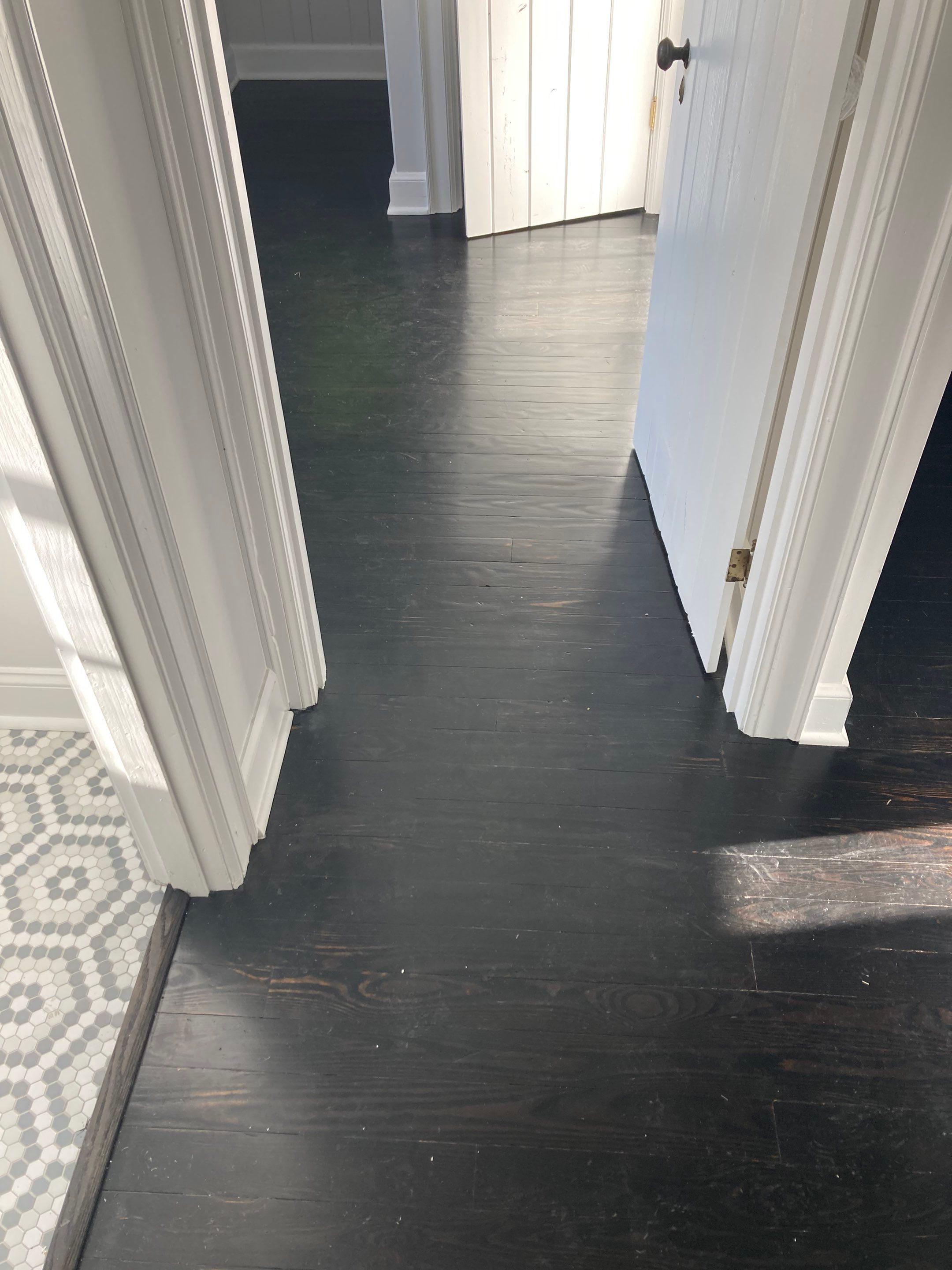Hardwood floor refinish/restore by Footprints Floors of Nashville