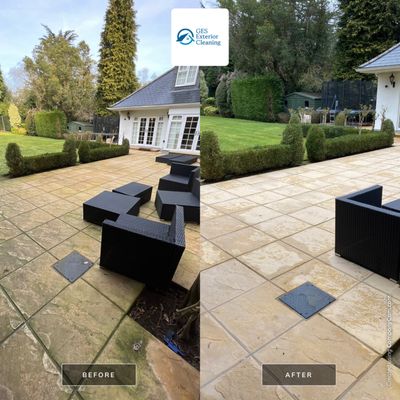 Driveway - Patio - Render Clean using honda 21 ltr/min