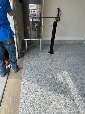 Garage Floor Coating using Coyote
