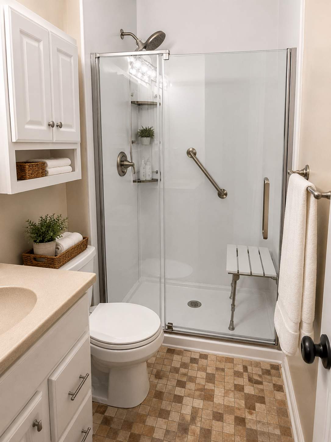 Accessible Tub-to-Shower Conversion - Bel Air, MD by Remodel Now