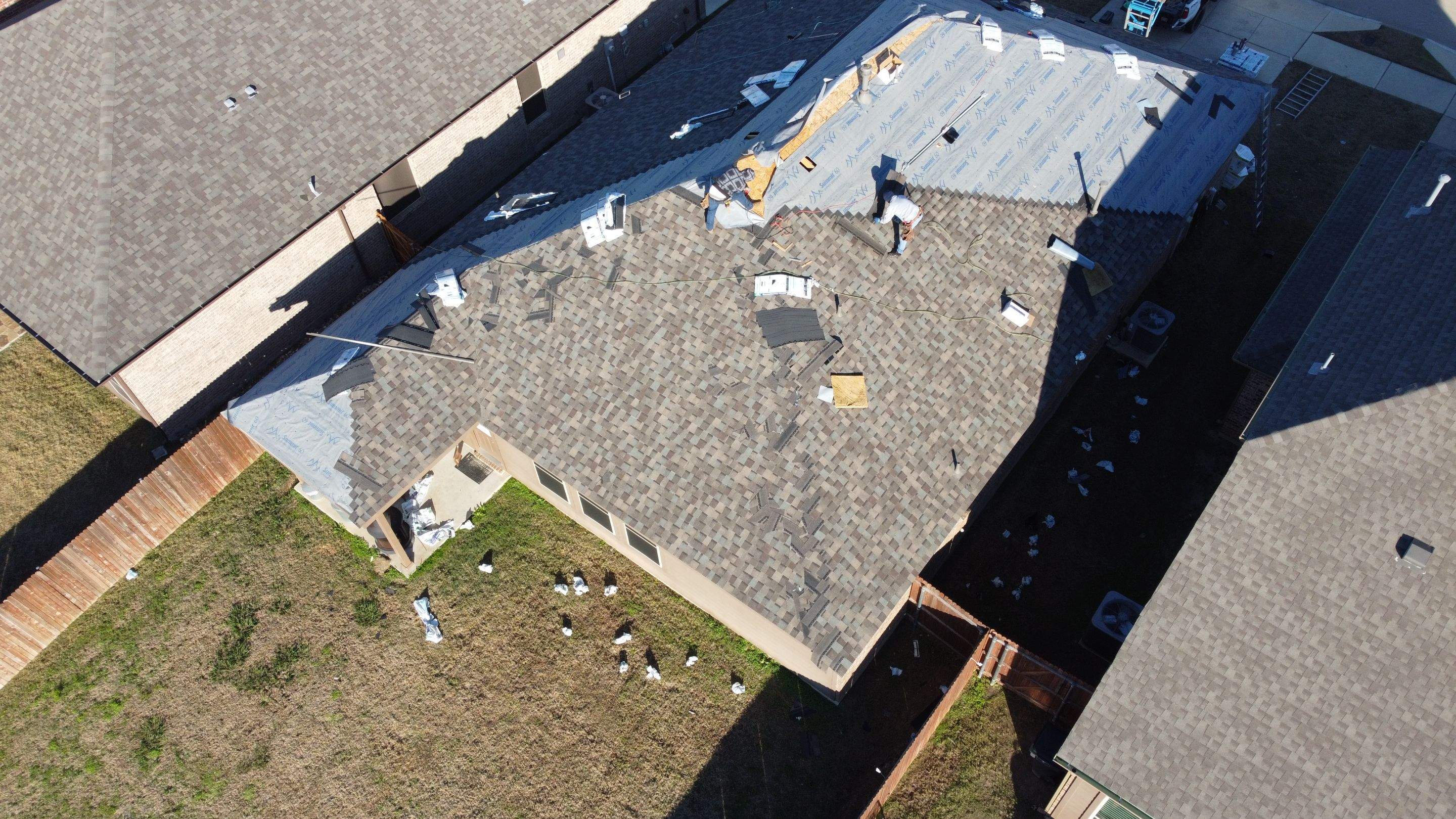 Residential Roofing Installation using ATLAS StormMaster Shake by Harvey Roofing & Construction