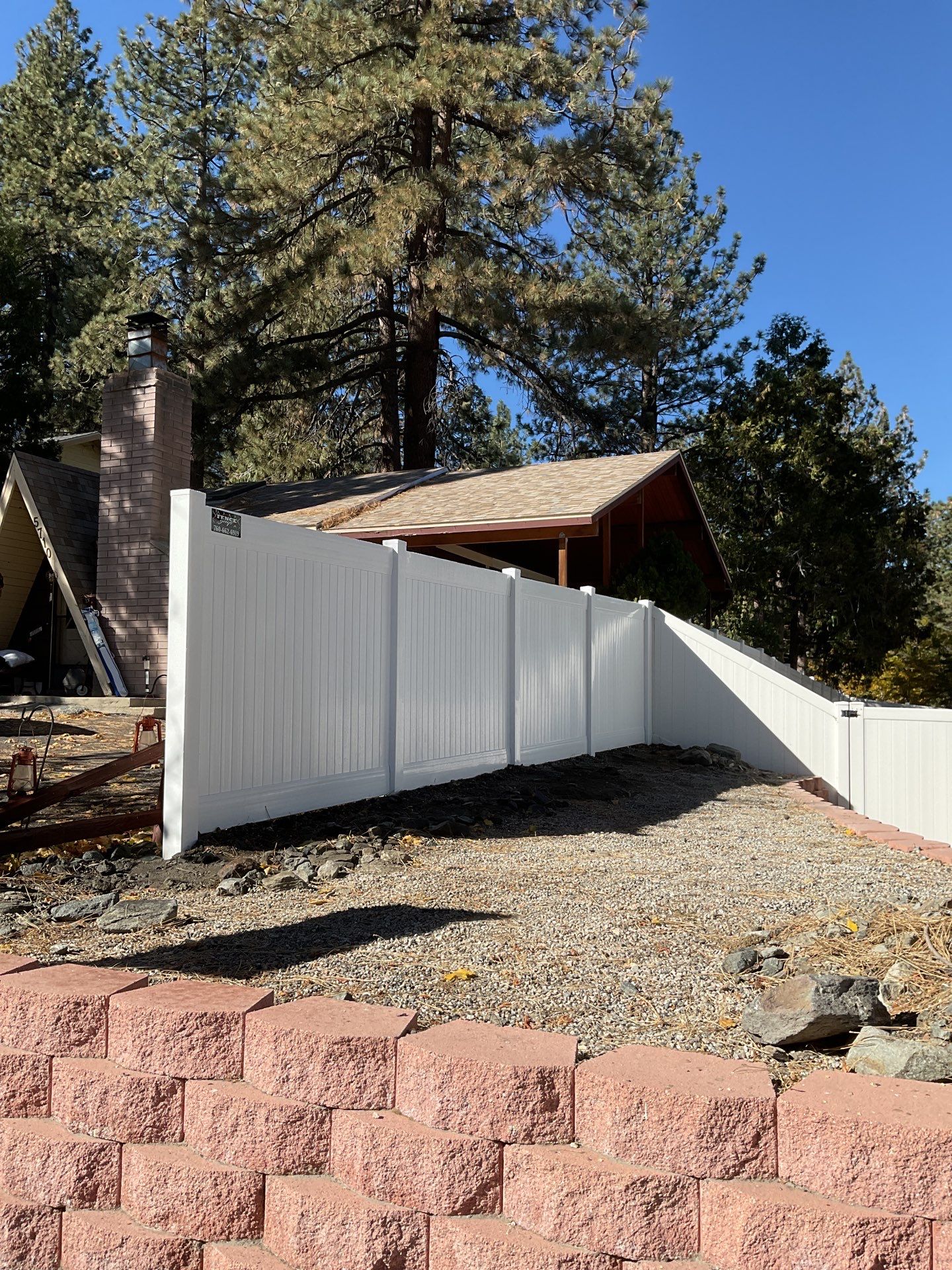 Fence Installation using Vinyl by Fence Guys Inc. 