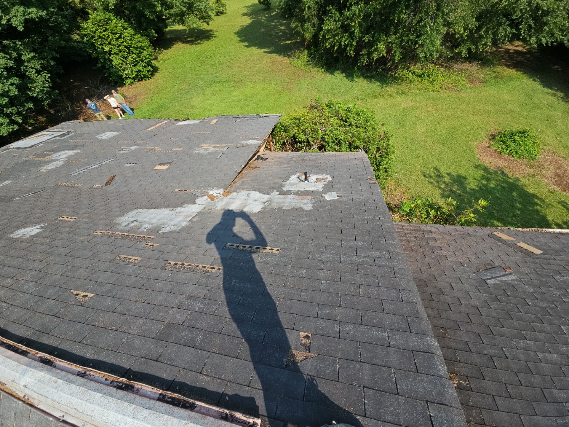 Syler roofing job by BROCK BUILDERS 