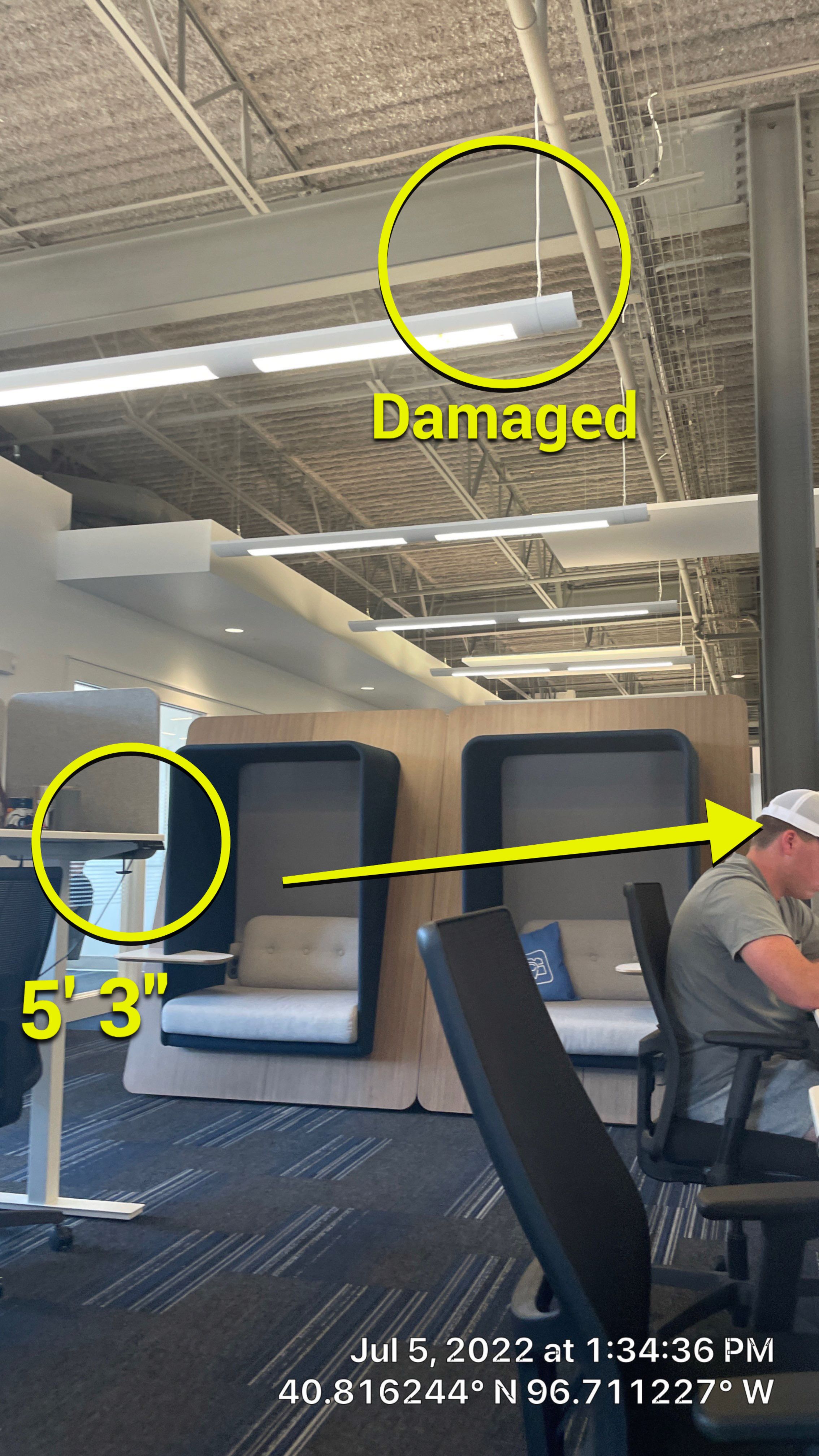 Carpet Installation using wood by CompanyCam Sales Demo