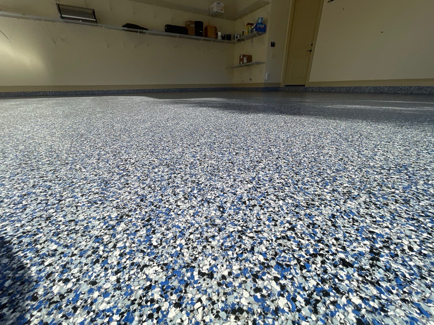 Garage in Gainesville, FL in Denim by Cross Creek Concrete Coatings