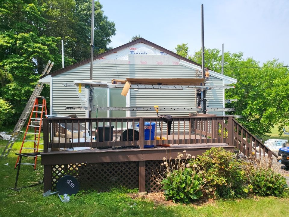 Siding Installation using Certainteed Monogram Seagrass by A Plus Exterior