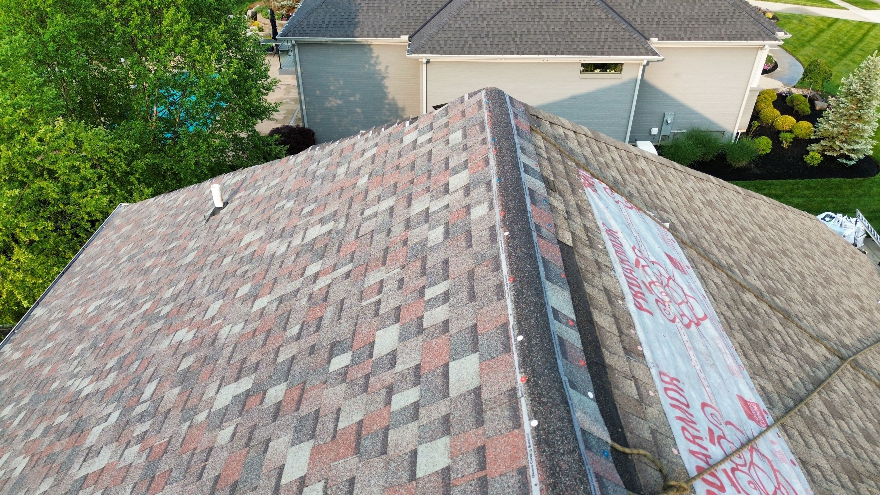 Residential Roofing Installation using Duration Series Shingles - Colonial Slate by RoofX 