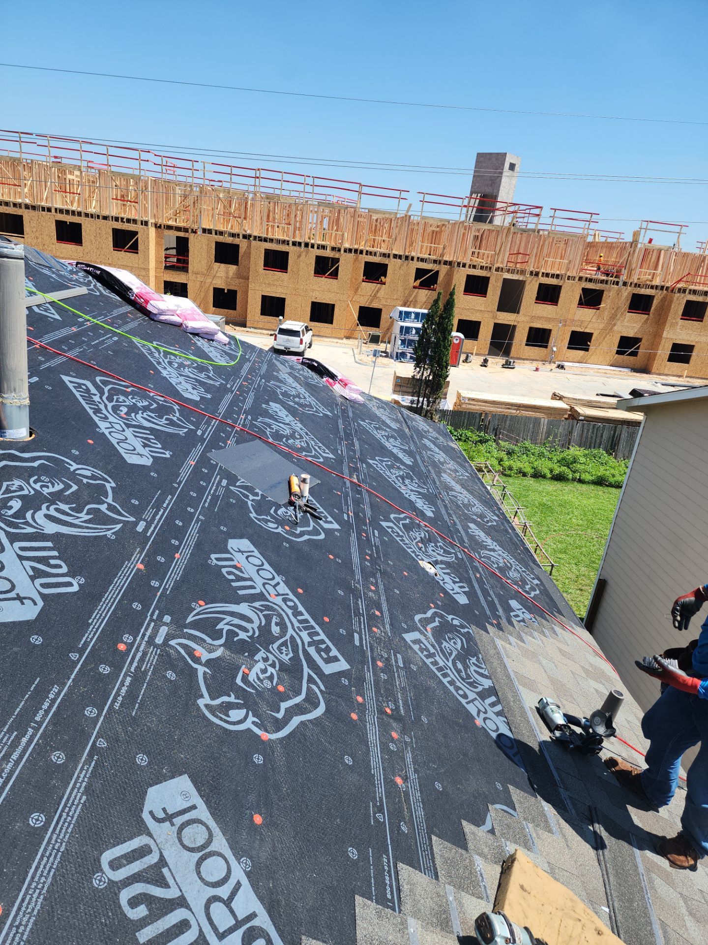 Residential Roofing Installation using Owen's Corning Duration (Lifetime) Shingles by Roof Repair Company
