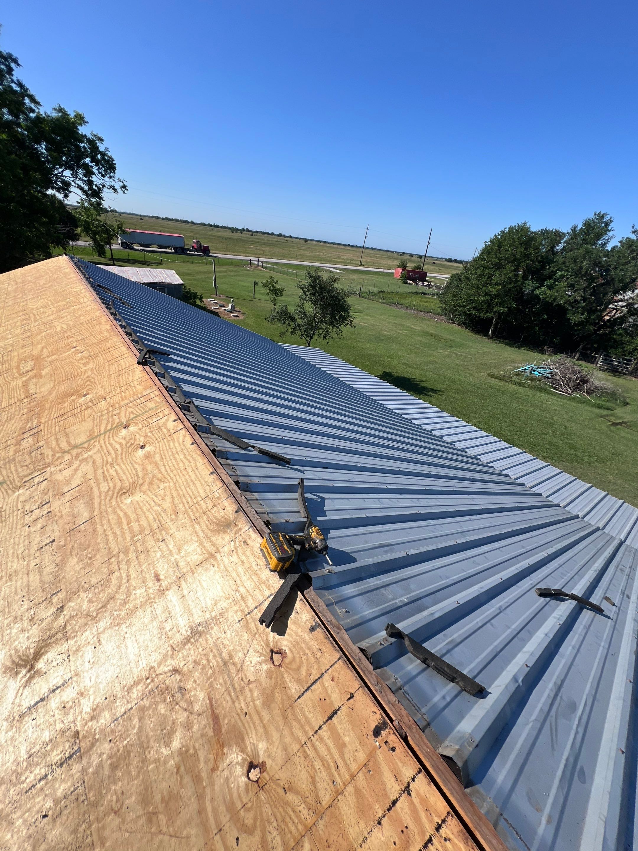 Residential Roofing Installation using Metal by Roof Repair Company