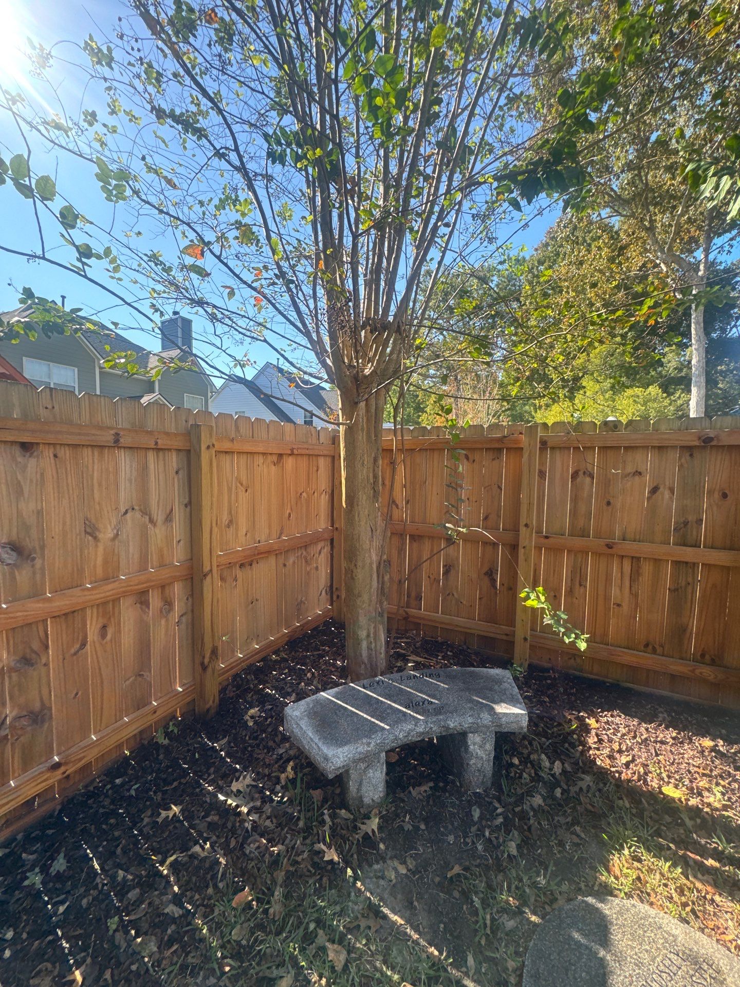 Weathered Fence and Patio using Wood Sealant and Concrete Sealant by DuraSeal