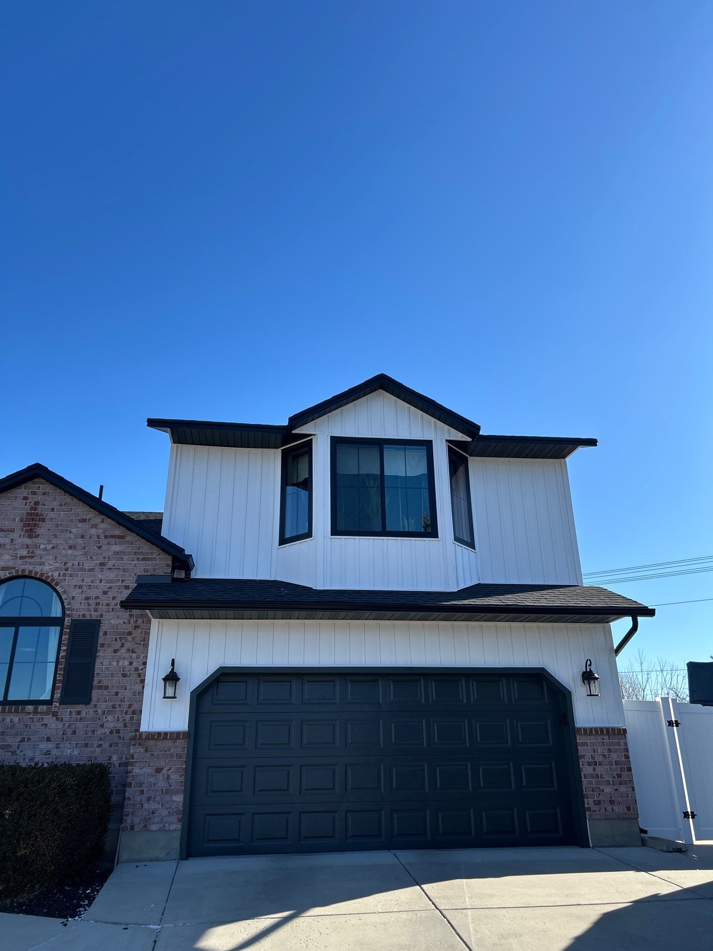 Orem | Premium Insulated Exterior Upgrade | Crisp White & Iron Gray by Ideal Siding Utah