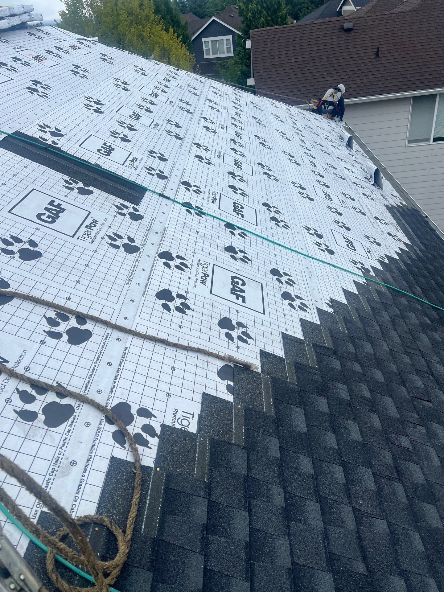 Residential Roofing Installation using GAF UHDZ Shingles by Roofing Formula LLC