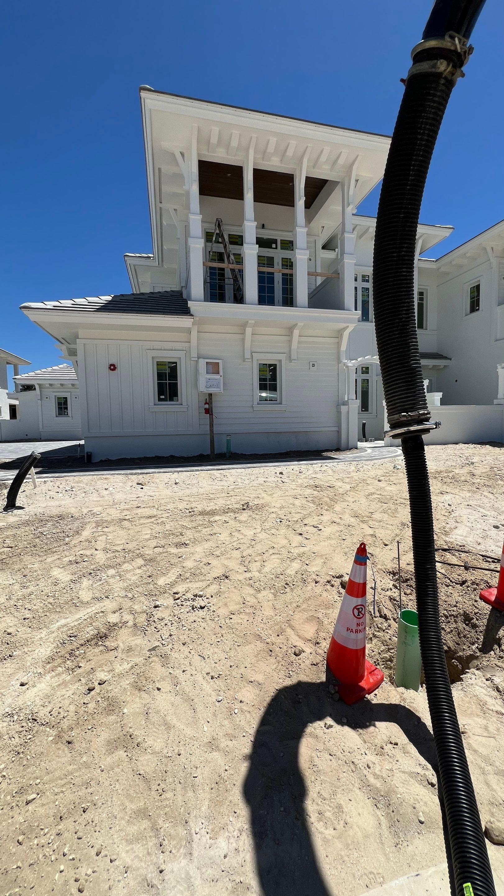 New Residential Construction Sewer Line Cleaning by APS Power & Water