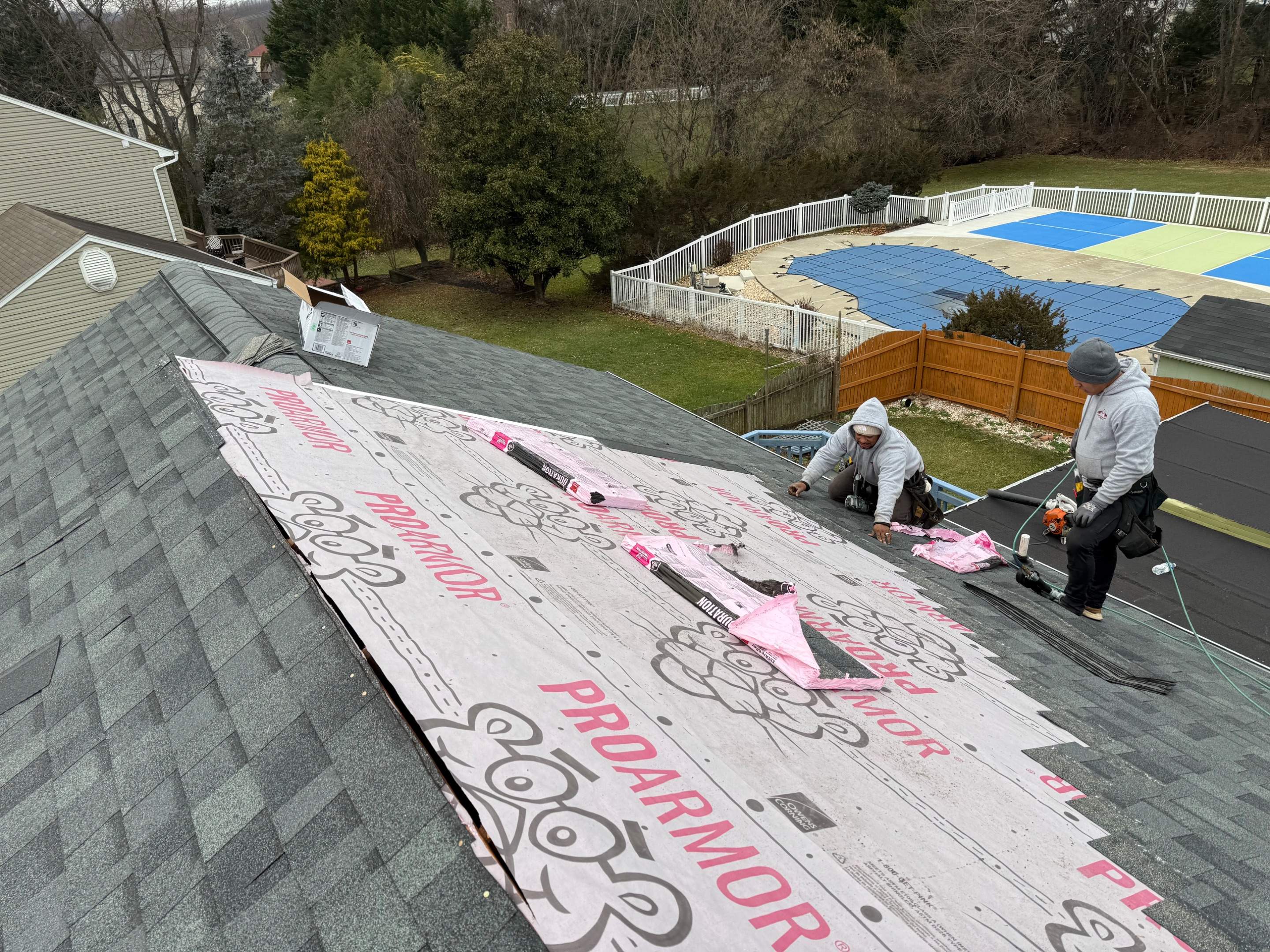 Residential Roofing Installation using Owens Corning TruDefinition Duration by Matter Construction, LLC