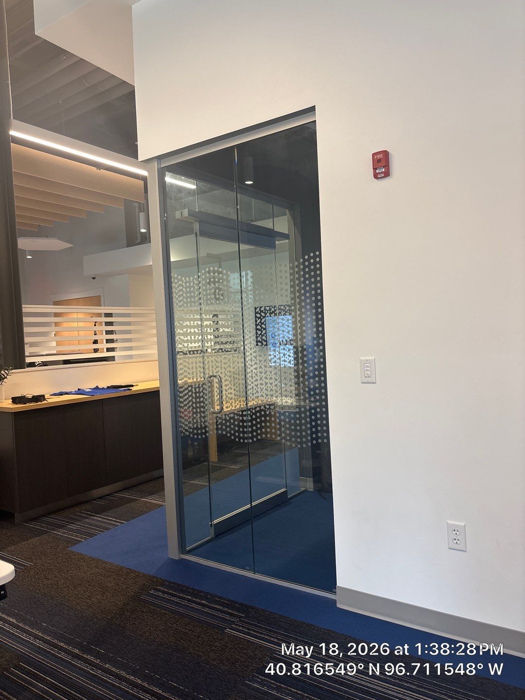 Modern Office Renovation in Lincoln Featuring Acoustic Ceilings and Glass Partitions by CompanyCam Sales Demo