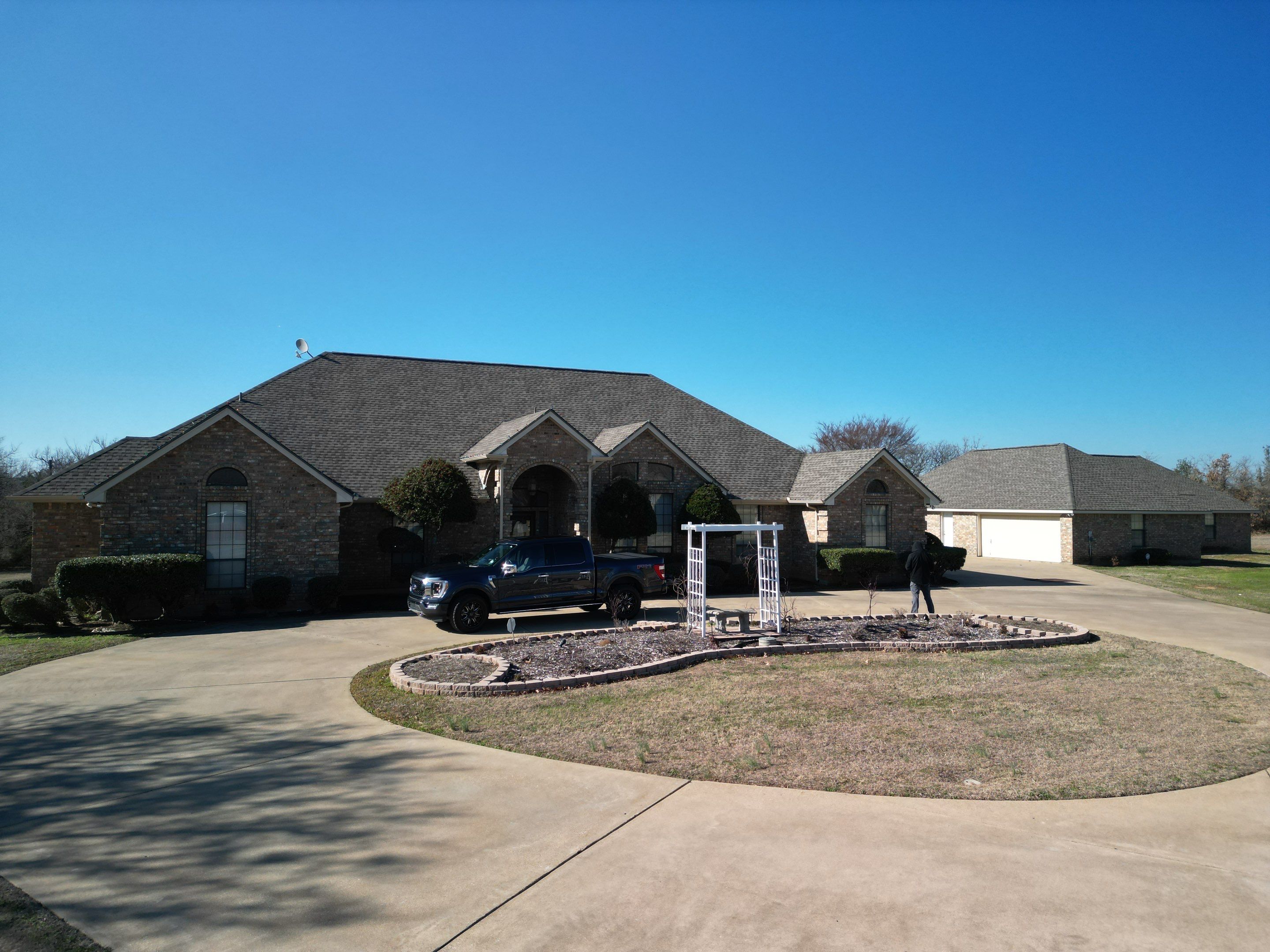 Rendon Forth Worth Texas Large Estate - Roofing Installation using GAF Timberline Armorsheild 2 Class 4 Impact Resistant Shingle System by First United Roofing & Construction