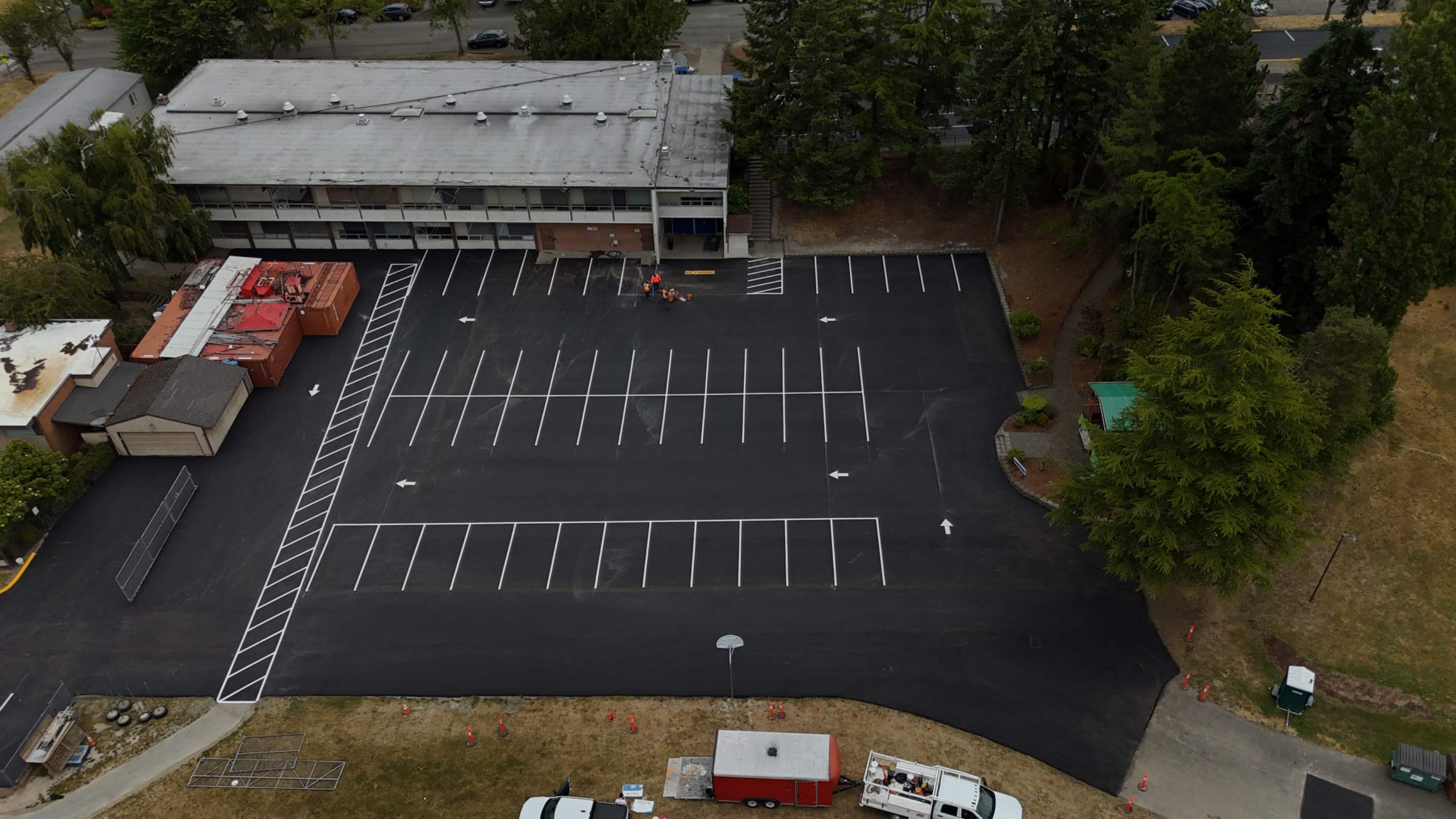 Sealcoat Parking Lot Renovation by Jireh Asphalt & Concrete Inc 