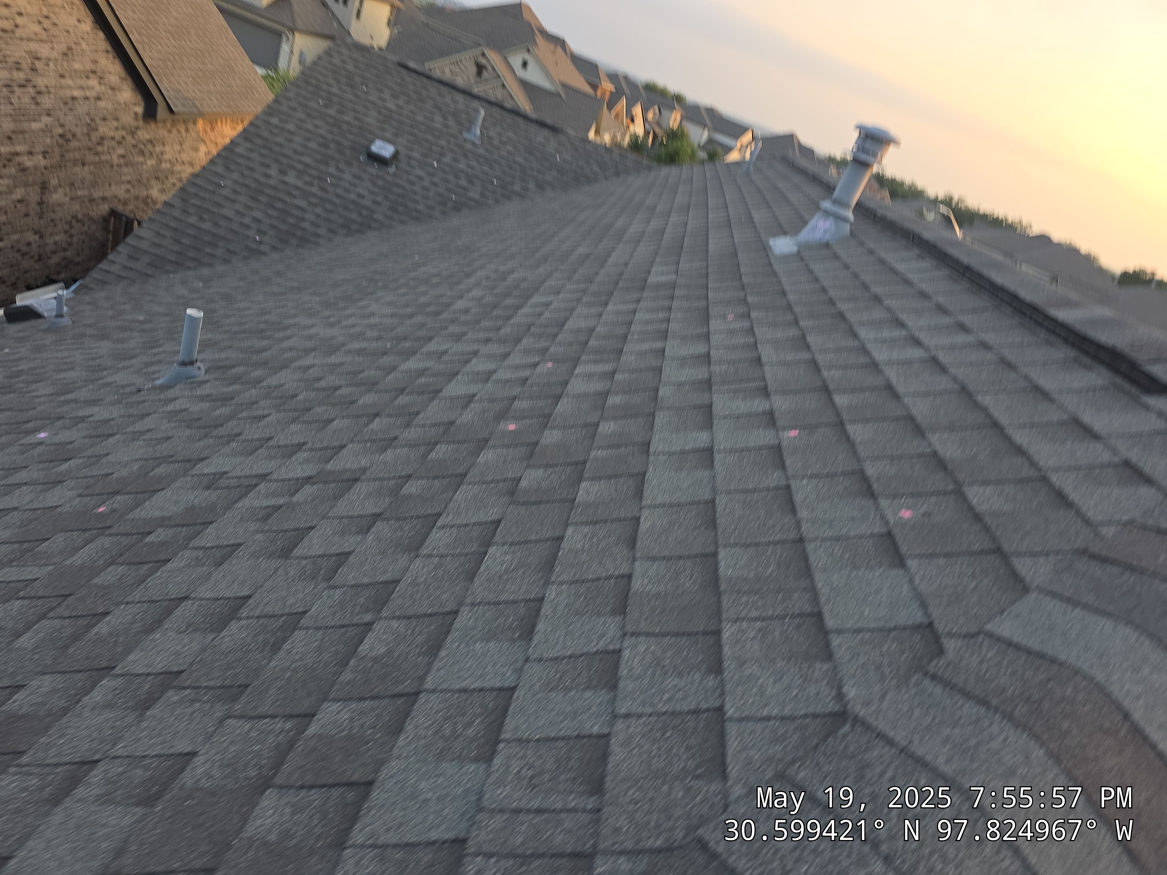 Hail Damage Roof Replacement and Sheathing Repair in Leander by Caliber Restoration LLC