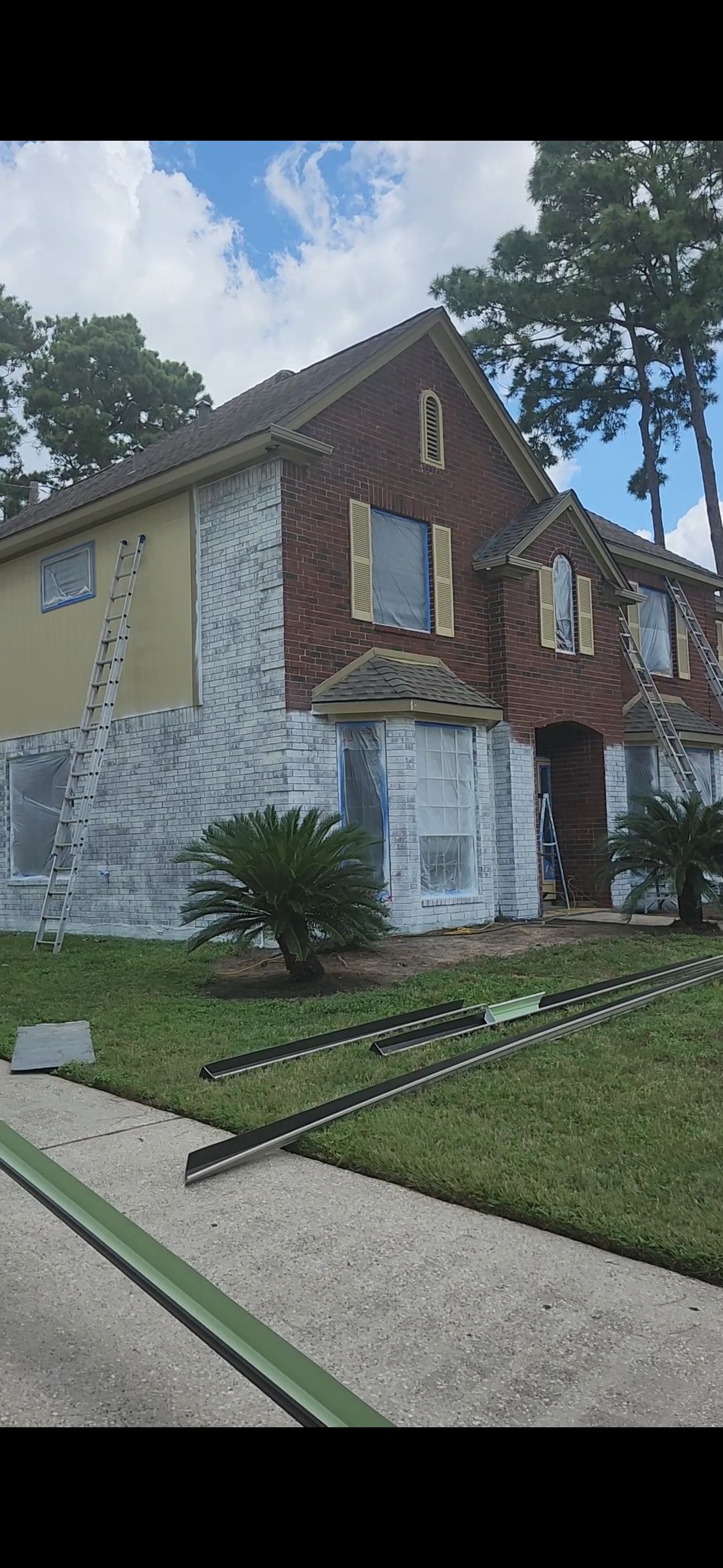 Brick Home Transformation by Fresh Coat Painters of Cypress