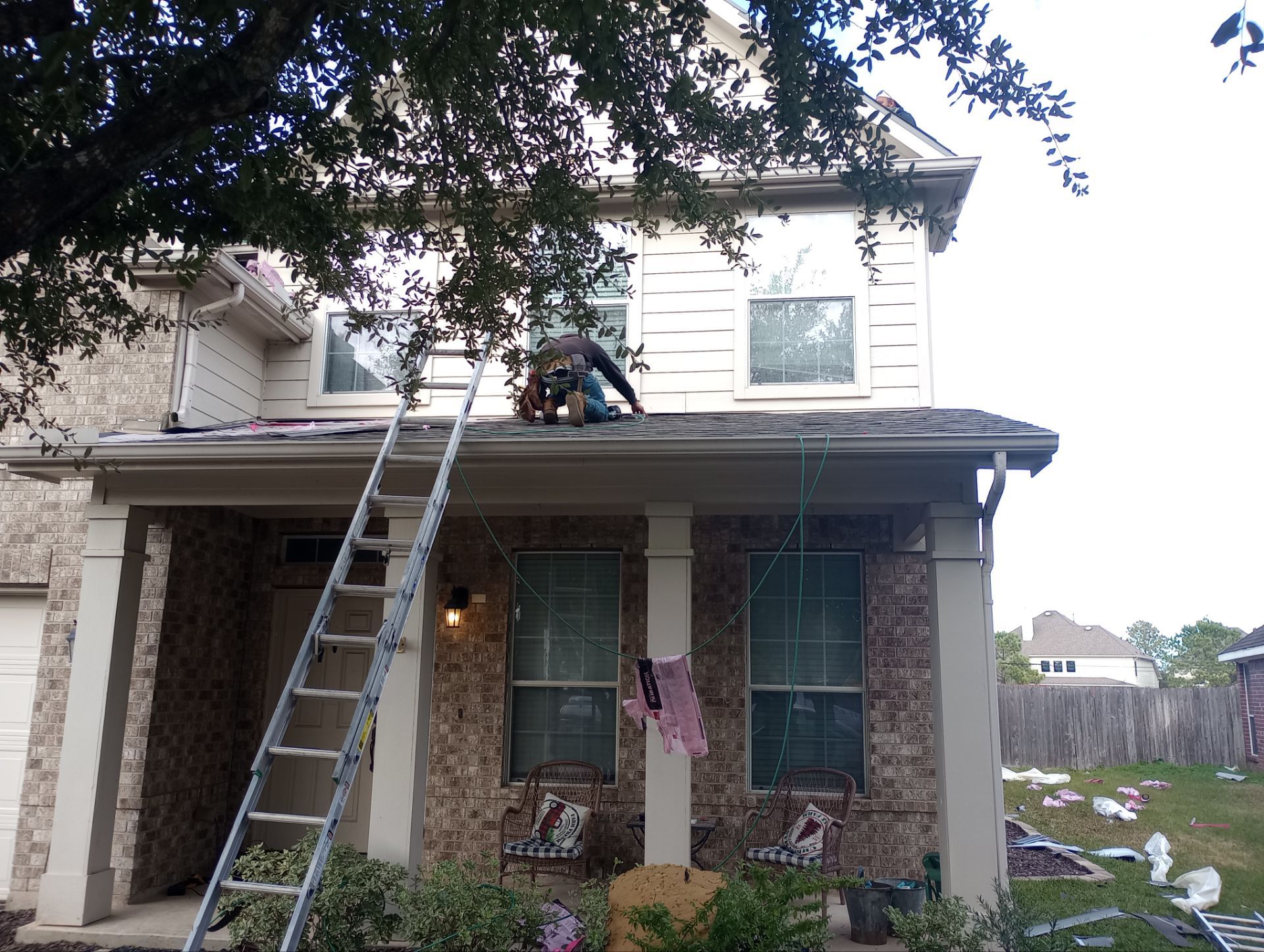 Residential Roofing Installation using Owen's Corning Duration (Lifetime) Shingles by Roof Repair Company