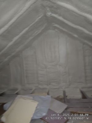 Attic Insulation using Closed Cell Spray Foam