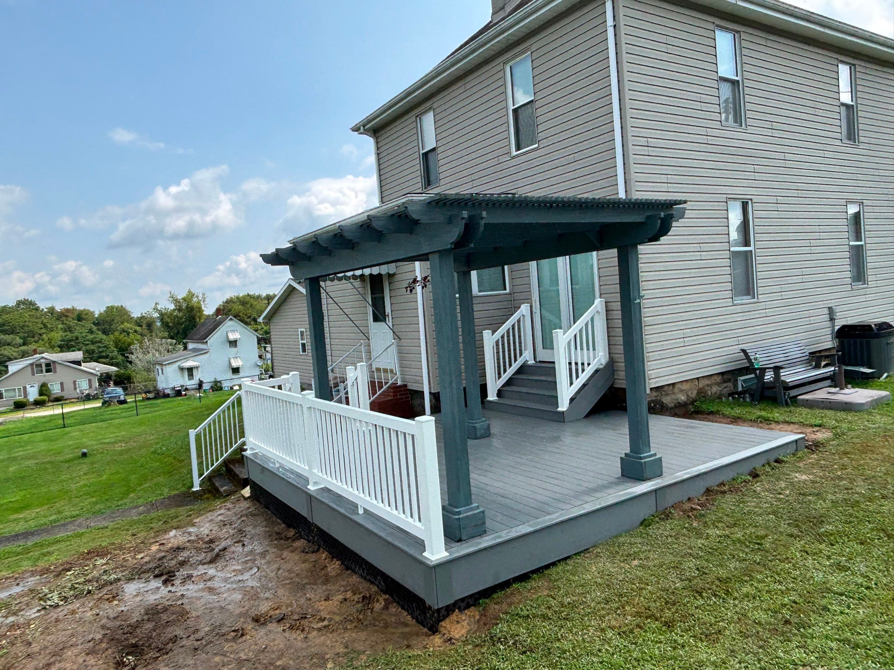 Custom Composite Deck in Hiller, PA by Cousins Roofing Siding & Decks