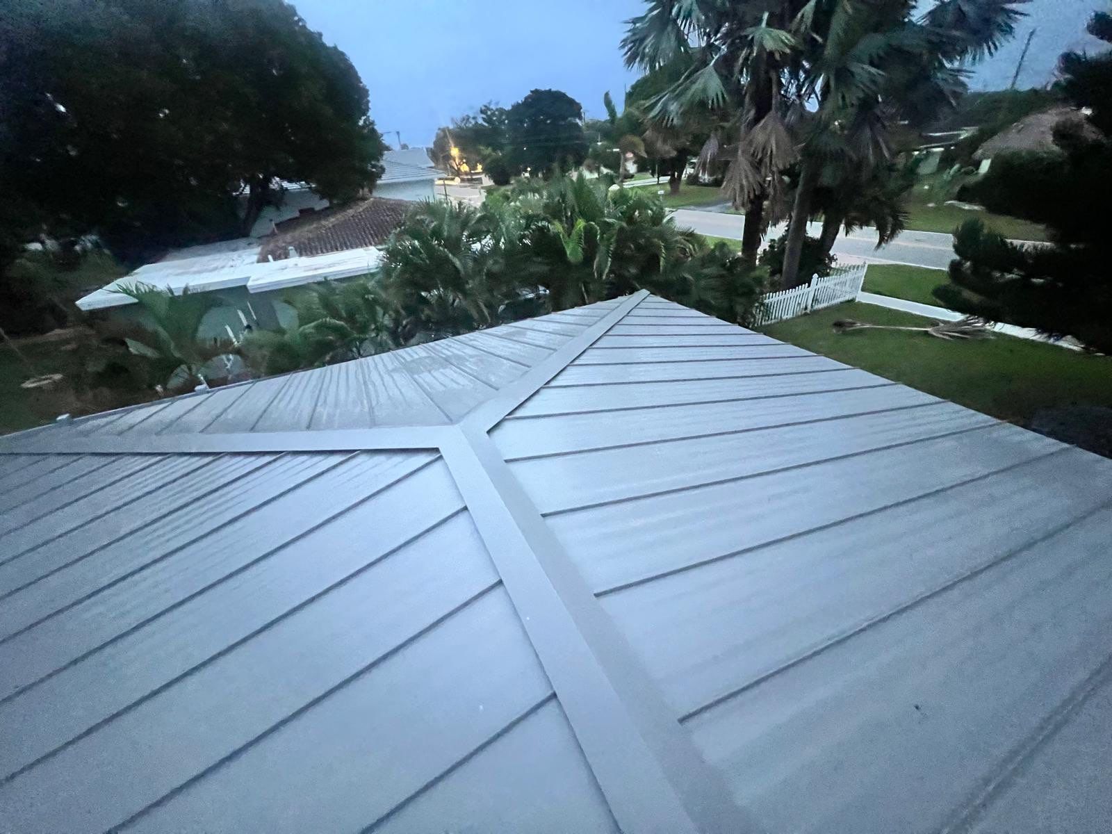 Residential Roofing Installation using 1" Nail strip metal roof by BLUES BROTHERS ROOFING