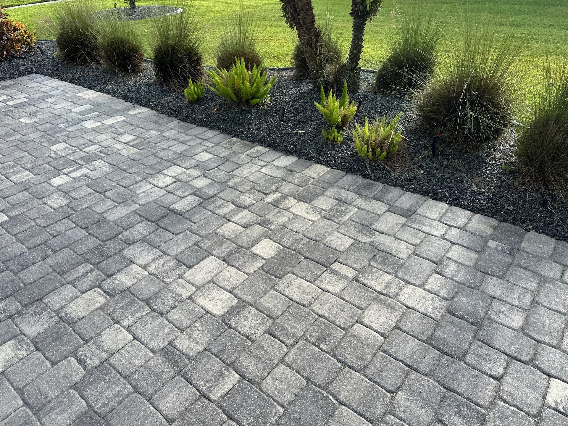 Paver Driveway, Sidewalk, and Culvert Cleaning in Winding River Community, Bradenton, FL by Sunshine AquaWash