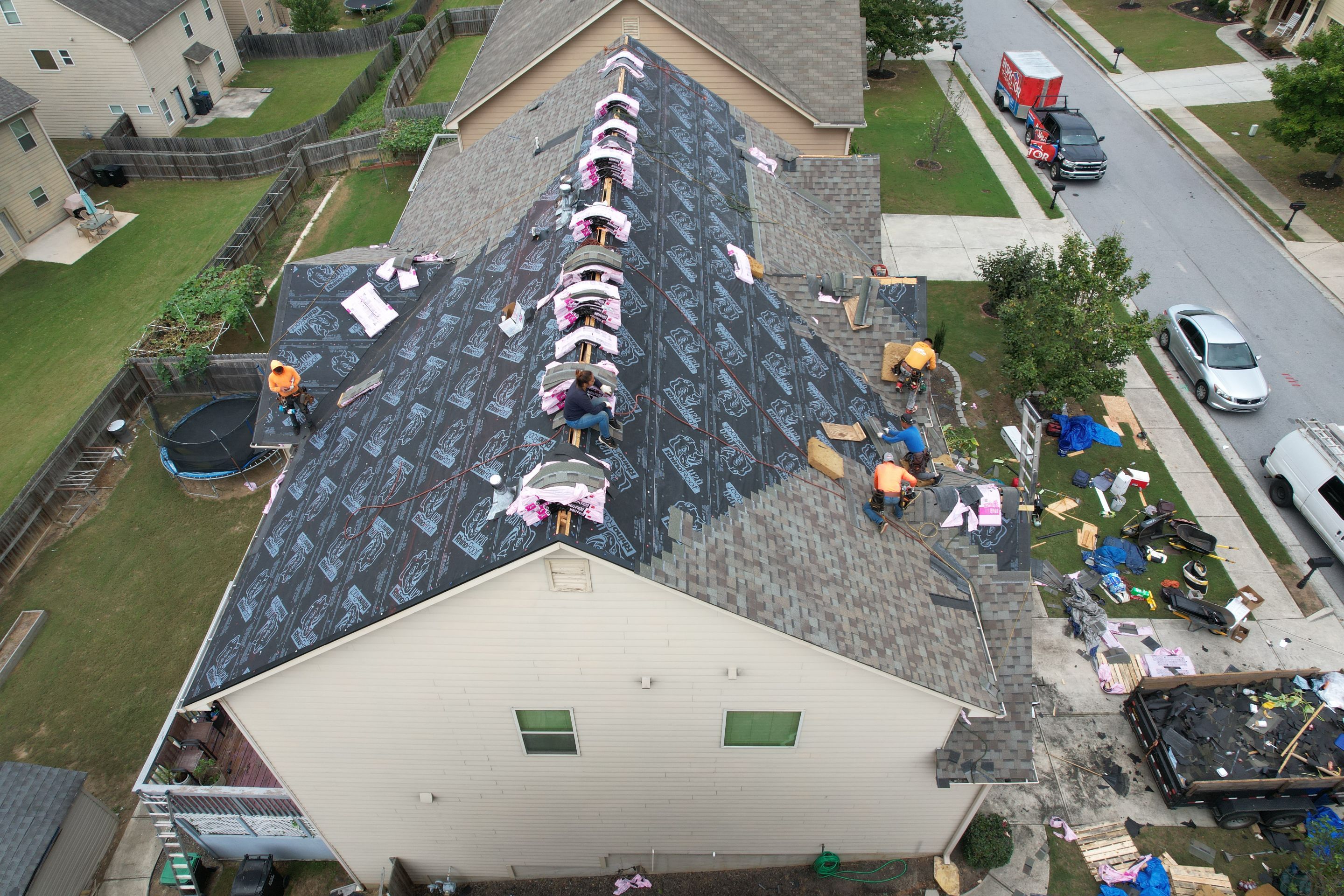Residential Roofing Installation using Owens Corning by Inspector Roofing and Restoration
