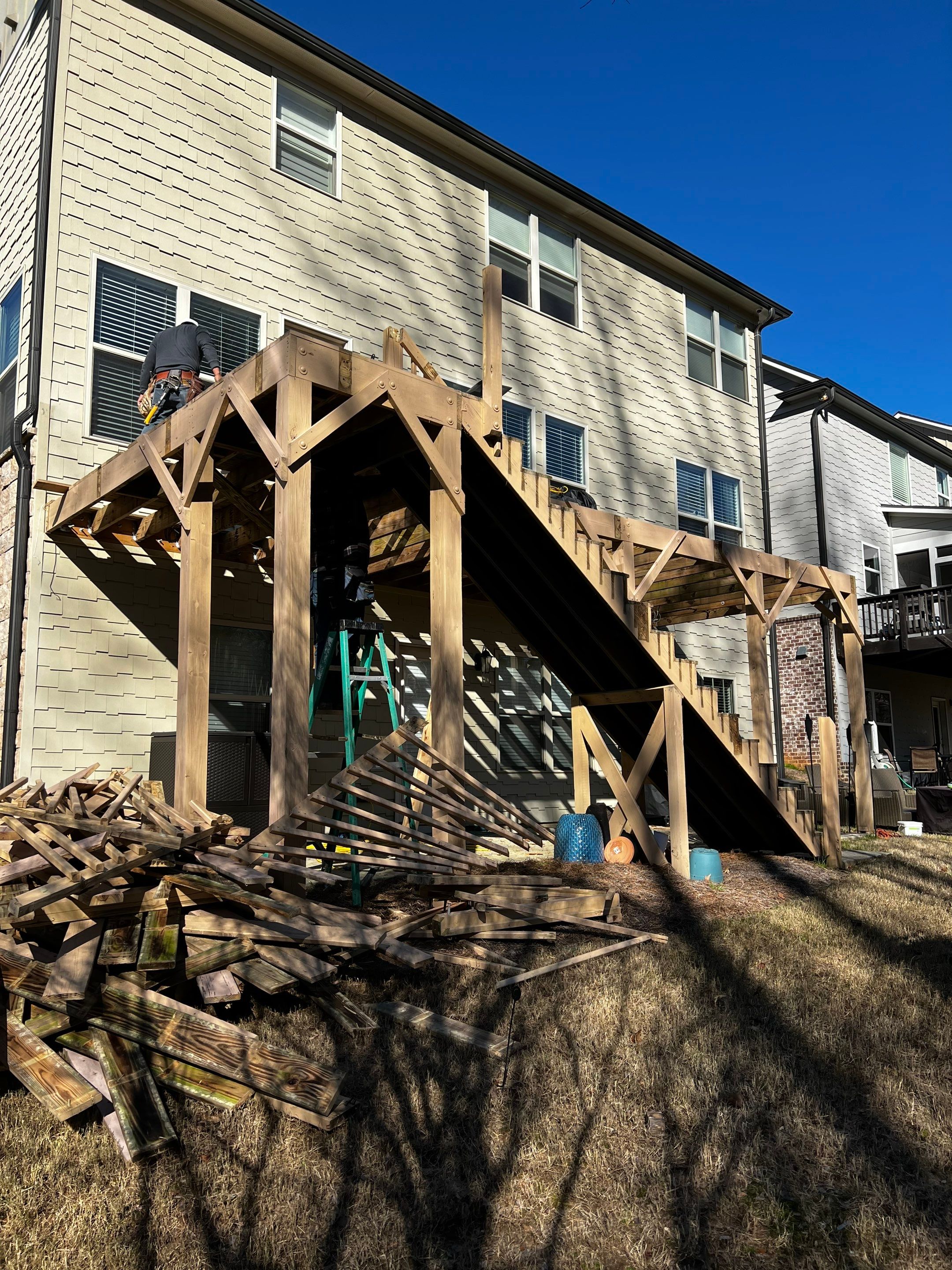 Composite Deck and Underdeck Porch Installation in Smyrna by Swift Home Renovations