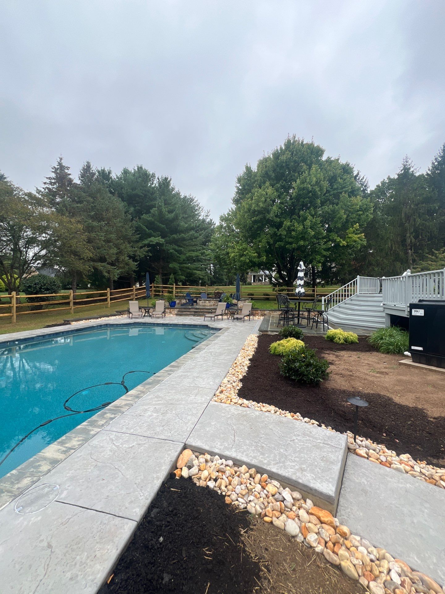Stamped Concrete Pool Deck  by Architectural Concrete Design