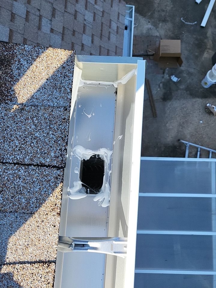 Gutter Installation using K-Style Seamless Gutters by Gutter Professors