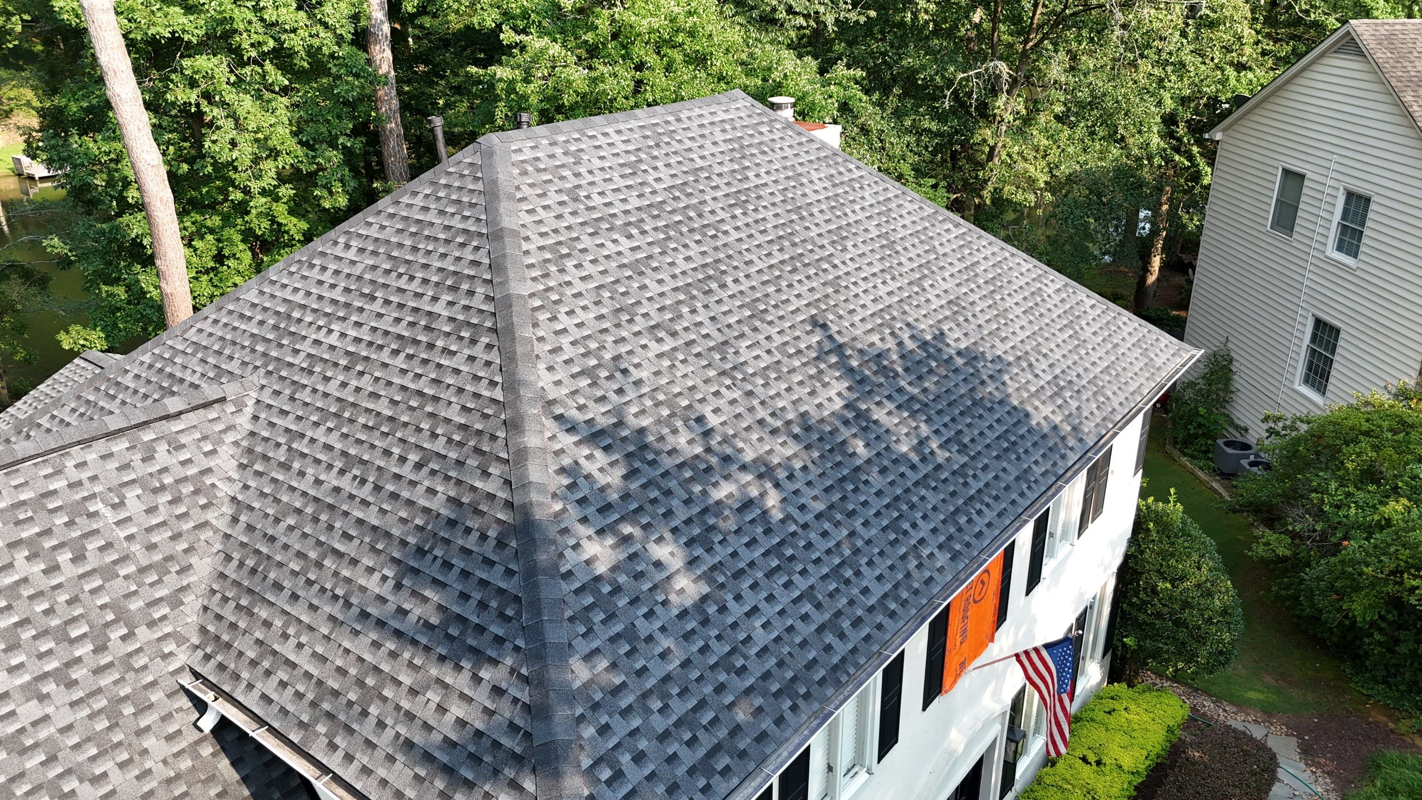Marietta, GA Roof Replacement GAF HDZ Charcoal by Reset Roofing