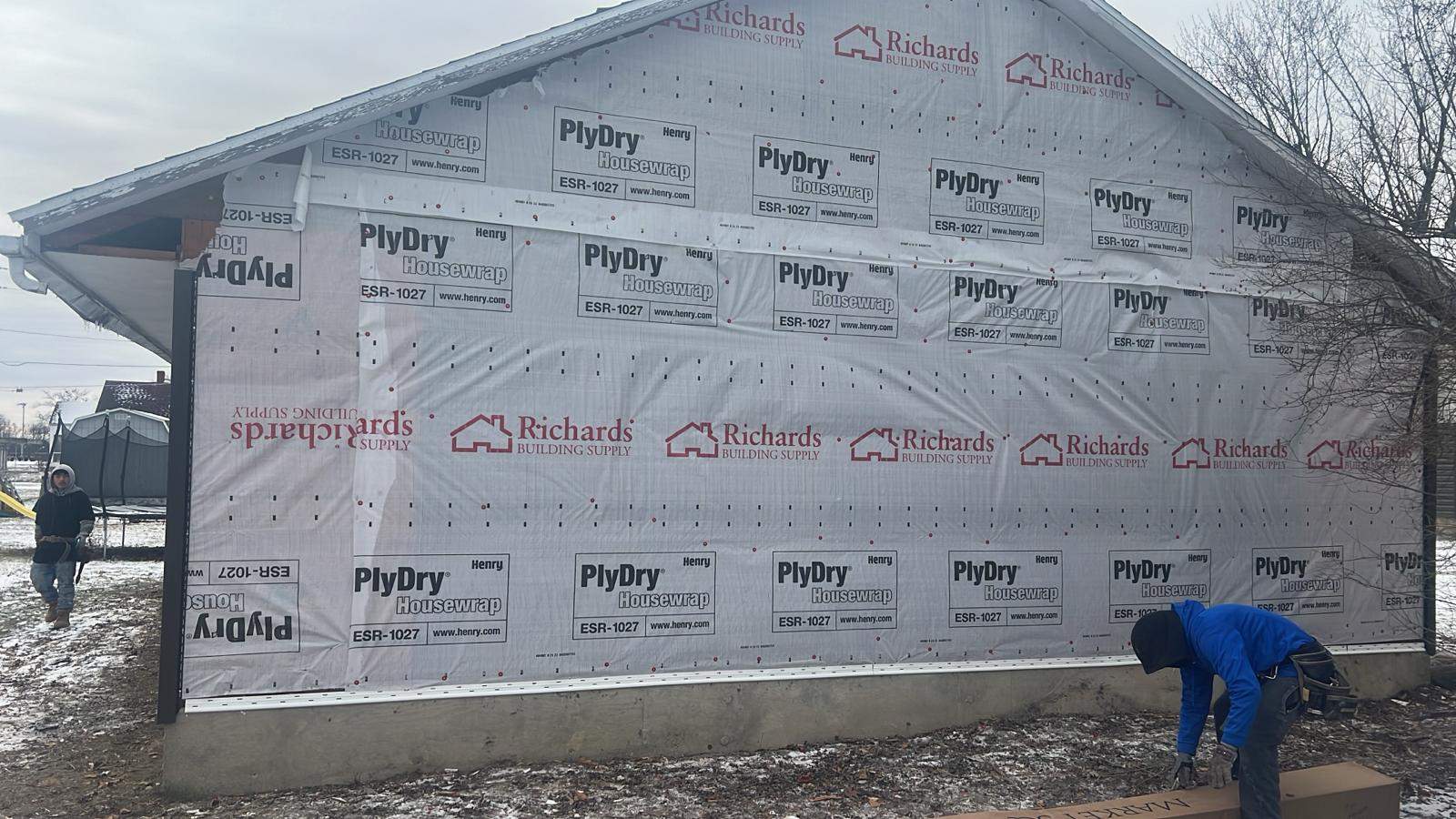 Residential fascia replacement using Exterior Portfolio 4.5 DL - Peppercorn by Nitro Roofing and Construction